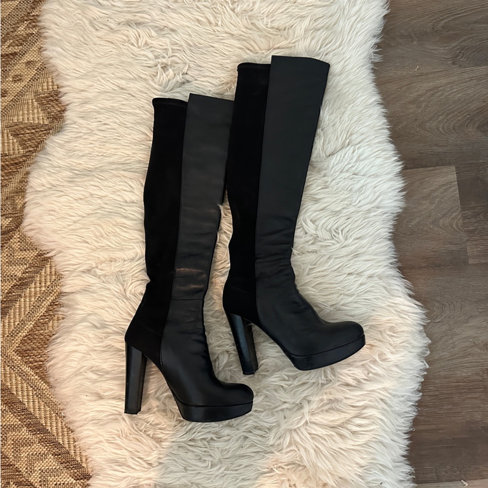 Stuart Weitzman Over The Knee Leather Boots